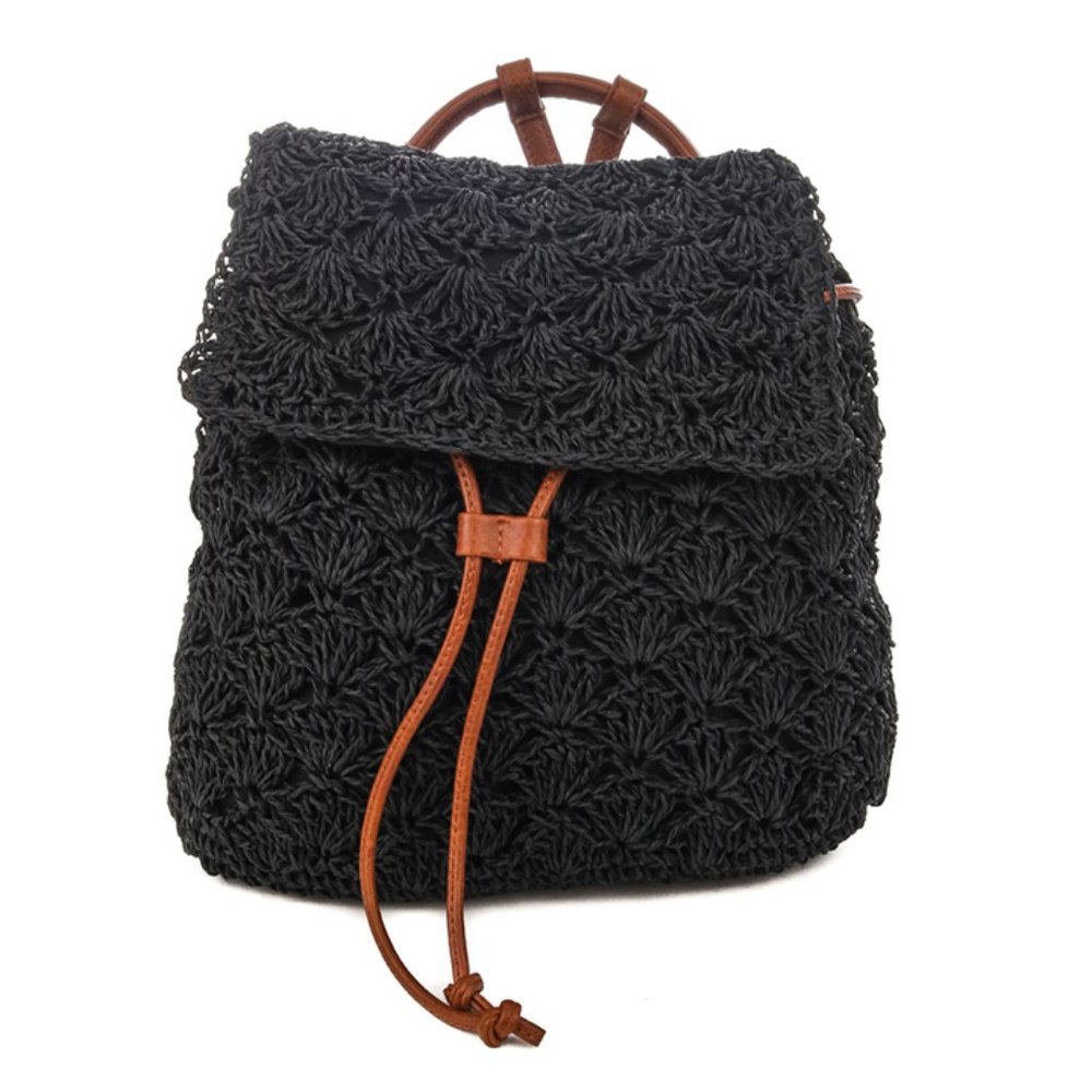 ✨Crochet Raffia Backpack - Picture 3 of 7